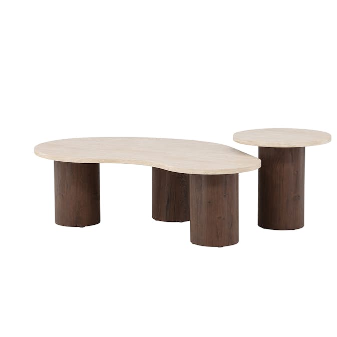 Soffbord Venture Home Megg Set 130 cm & Ø50 cm
