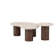 Soffbord Venture Home Megg Set 130 cm & Ø50 cm