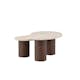 Soffbord Venture Home Megg Set 130 cm & Ø50 cm