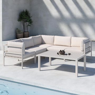 Loungegrupp Venture Home Copacabana Soffbord 45x120x70 med  3+2 Soffmoduler