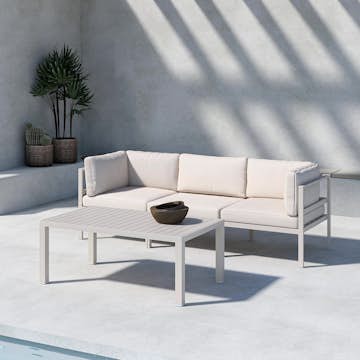 Loungegrupp Venture Home Copacabana Soffbord 45x120x70 med 2+1 Soffmoduler