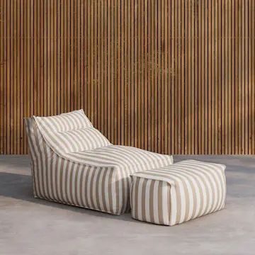 Loungefåtölj Venture Home Redang med Fotpall