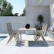 Trädgårdsmatgrupp Venture Home Mirko Matbord Beige med 6 st Levanzo Trädgårdsstolar Beige
