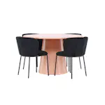 Matgrupp Venture Home Lanzo Ø120 cm med 4st Edina Matstolar