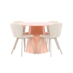 Matgrupp Venture Home Lanzo Ø120 cm med 4st Lilja Matstolar