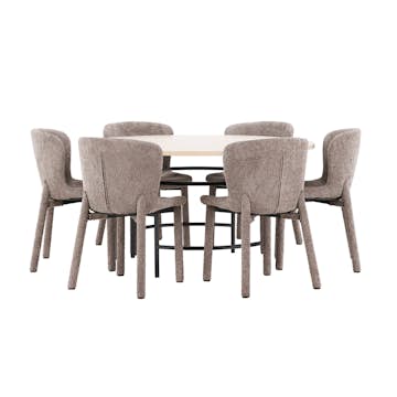 Matgrupp Venture Home Copenhagen Ø140 cm med 6st Astoria Matstolar