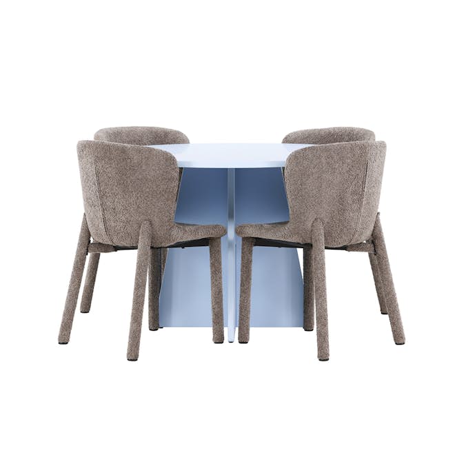 Matgrupp Venture Home Bootcut Ø110 cm med 4st Astoria Matstolar