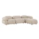 3-sitssoffa Venture Home Mika 4 st Moduler Beige Divan