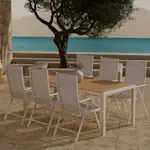 Matgrupp Utomhus Venture Home Break 90x205 cm med 6 st Break Trädgårdsstolar