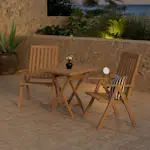Matgrupp Utomhus Venture Home Kenya 70x70 cm med 2 st Kenya Trädgårdsstolar