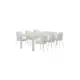 Matgrupp Utomhus Venture Home Mirko 90x205 cm med 6 st Linos Trädgårdsstolar