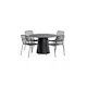 Matgrupp Utomhus Venture Home Lanzo Ø120 cm med 4 st Peking Trädgårdsstolar