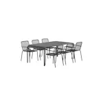 Matgrupp Utomhus Venture Home Borneo 100x200 cm med 6 st Peking Trädgårdsstolar