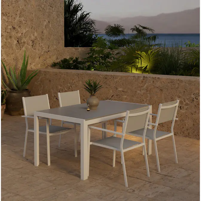 Matgrupp Utomhus Venture Home Break 90x150 cm med 4 st Copacabana Trädgårdsstolar