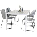 Matgrupp Utomhus Venture Home Bront 150 med 4 Leon Trädgårdsstolar