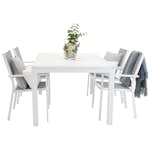 Matgrupp Venture Home Madrid 160/240 med 4 Copacabana Matstolar