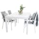 Matgrupp Utomhus Venture Home Madrid 160/240 med 4 Pincy Trädgårdsstolar