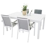 Matgrupp Utomhus Venture Home Madrid 160/240 med 4 Pincy Trädgårdsstolar