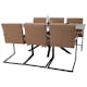 Matgrupp Sky Furniture Piata med 6 Asta Stolar