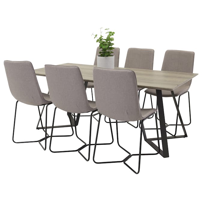 Matgrupp Venture Home Madde med 6 Xtra Stolar