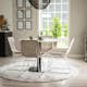 Matgrupp Venture Home Roxanna med 4 Cornelia Stolar Vit Terazzo