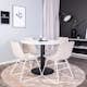 Matgrupp Venture Home Roxanna med 4 Cornelia Stolar Vit Terazzo