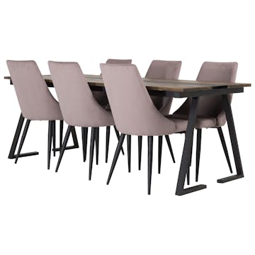 Matgrupp Venture Home Jane med 6 Laura Stolar