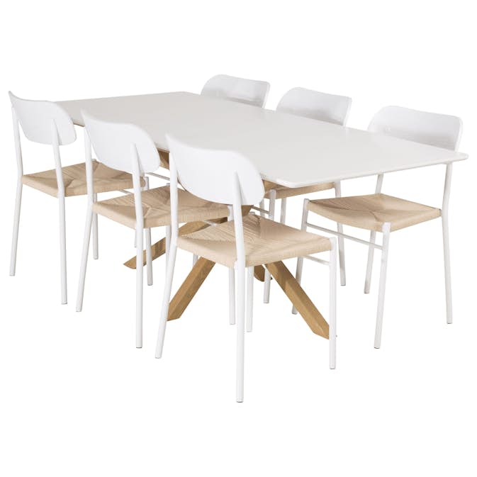 Matgrupp Sky Furniture Piata med 6 Peggy Stolar
