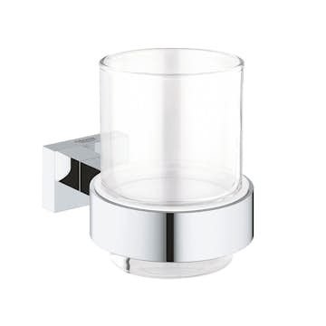 Glas Grohe Essentials Cube med Hållare