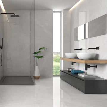 Klinker Tenfors Magda Blanco Marmor Blank 120x120 cm