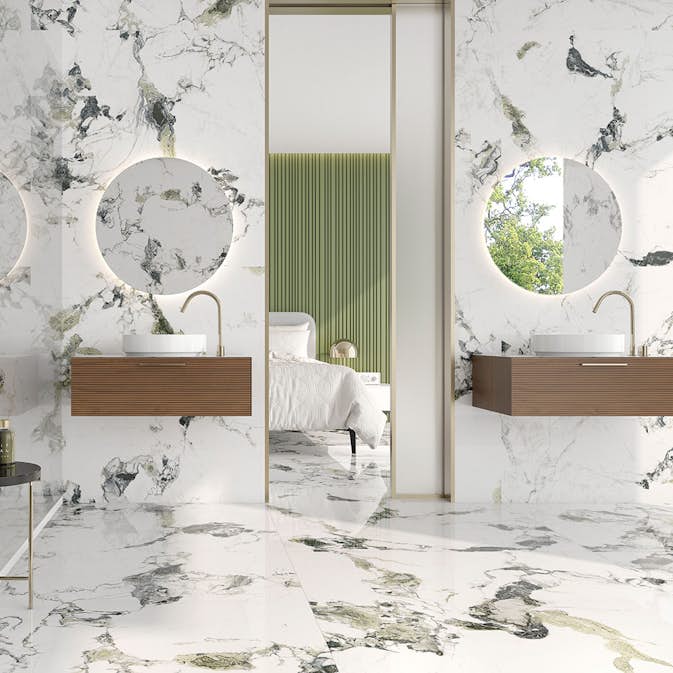 Klinker Tenfors Oyama Green Marmor Blank 60x120 cm