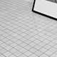 Mosaik Tenfors Silke Blanco Marmor Blank 5x5 cm
