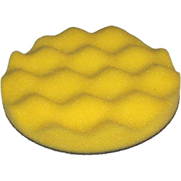 Polerrondell Turtle Wax Våfflad Gul 25x160mm