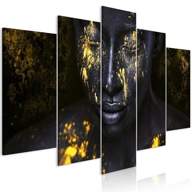 Tavla Arkiio Bathed in Gold (5 Parts) Wide 200x100