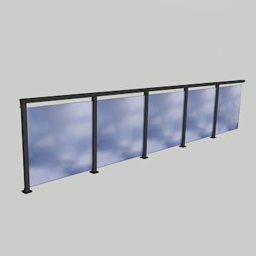 Glasräcke Novoroom Komplett Sektion H-P