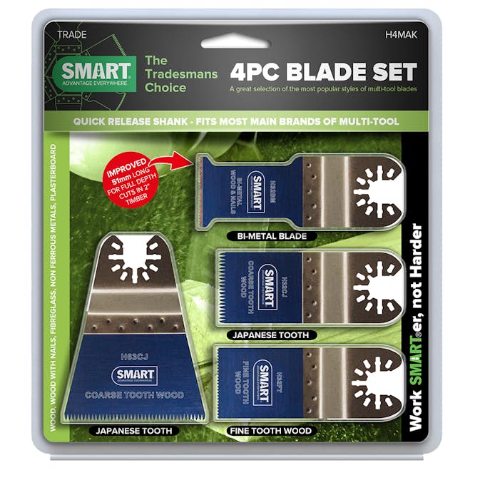 Sågblad Multiverktyg SMART Trade Multibladset 4-pack
