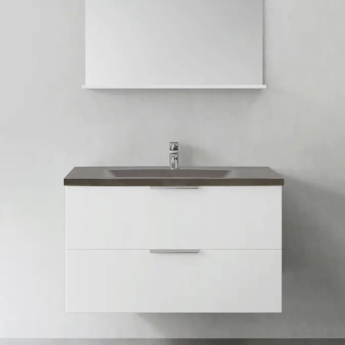 Tvättställsskåp Hafa Shape med Betong Tvättställ