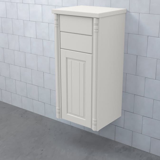 Halvhögt Skåp Björbo Badrum Valhall med Lucka och 2 Lådor