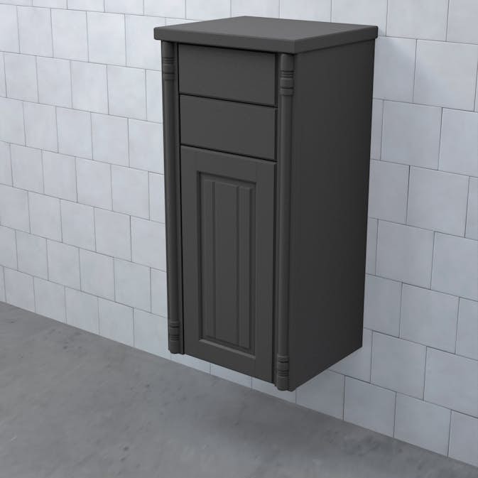 Halvhögt Skåp Björbo Badrum Valhall med Lucka och 2 Lådor