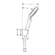 Handdusch Hansgrohe Crometta 1jet Porter Set