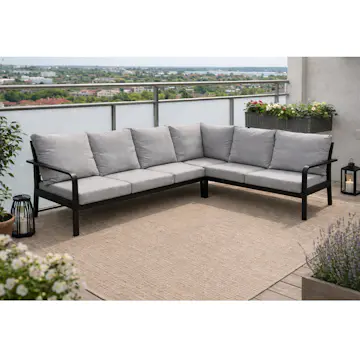 Hörnsoffa Hillerstorp Hånger Svart