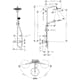 Takduschset Hansgrohe Croma Select S 280 Air 1jet Showerpipe 150 cc
