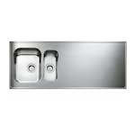 Heltäckande Diskbänk Intra Atlantic G med Korgventil Vändbar