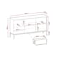 Vitrinskåp Scandinavian Choice Klinkerville med Belysning 154x83x39 cm