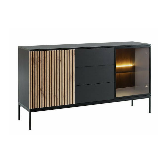 Vitrinskåp Scandinavian Choice Klinkerville med Belysning 154x83x39 cm