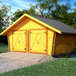 Timmerlada LP Garden R25 Glesa Väggar 25 m2