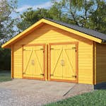 Timmerlada LP Garden S16 Timmergarage Fasta Vägg 16 m2