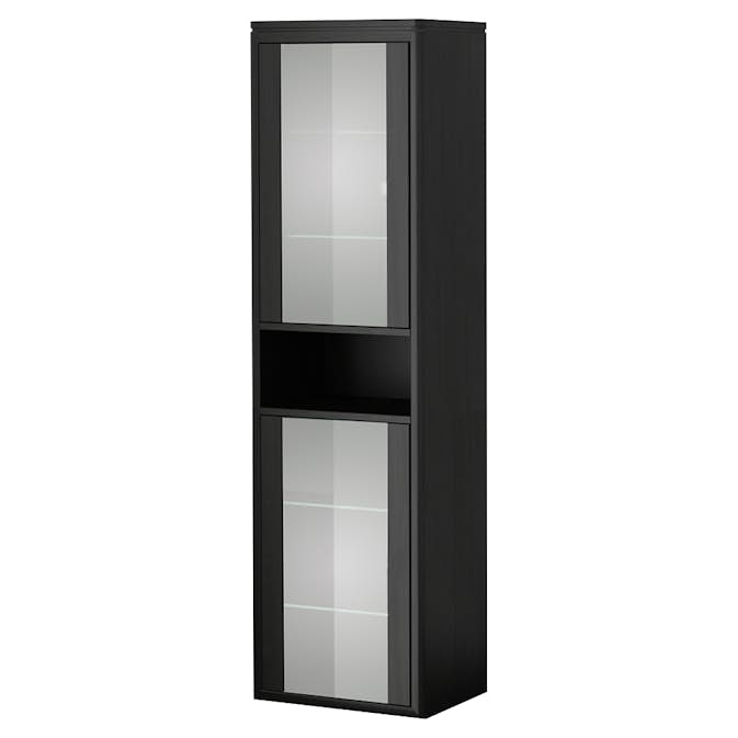 Högskåp DuoBad Vilan med Frostglasdörrar