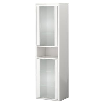 Högskåp DuoBad Vilan med Frostglasdörrar