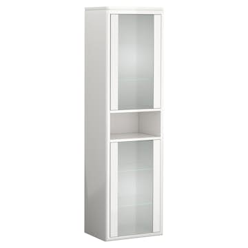 Högskåp DuoBad Vilan med Frostglasdörrar